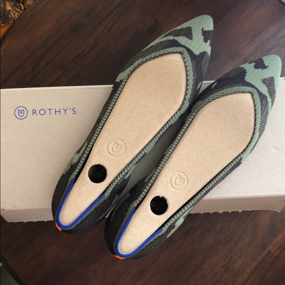 Rothy’s The Point Olive Camo